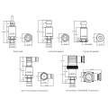 FST800-502A 4-20mA 0-10V 0.5-4.5V 0-5V Transmisor de presión para refrigerador de refrigeración